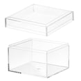 thumbnail image 1 of Uxcell Acrylic Box with Lid, Clear Acrylic Display Boxes Plastic Square Cube Containers Storage Organizer 3.15"x3.15"x2.36", 1 of 7
