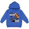 thumbnail image 2 of Inktastic Little Sister and Biggest Fan Football Player Toddler Hoodie, 2 of 4