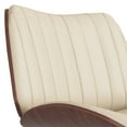 thumbnail image 4 of Simpli Home Goulding Adjustable Swivel Bar Stool in Cream Vegan Faux Leather, 4 of 13