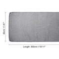 thumbnail image 2 of Uxcell 2Pack Burlap Table Runner, 12"  x 120" Linen Natural Dining Placemat Rolls, Grey, 2 of 6