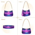 thumbnail image 7 of FORMRS Womens Shoulder Bag with Chain Strap Clutch Purse Cute Tote Handbag, Purple Digital Art, 7 of 7