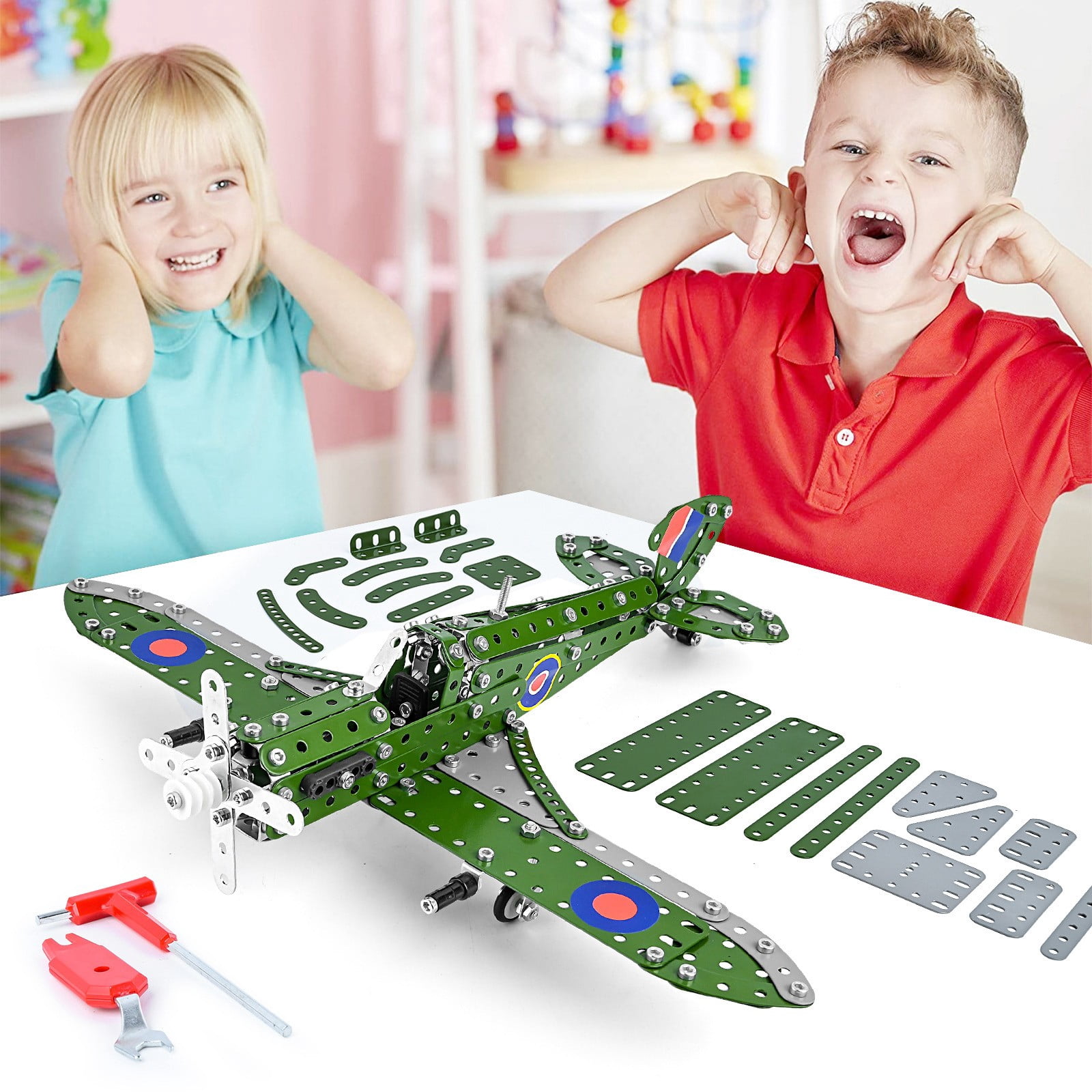 Vikszoy Car Toys for Kids Building Metal Model Kits STEM Building Toys Model Car Kits For Boys 8-12 Erector Set Car Metal Building Blocks For Kids Boys 8 9 10 11 12-16 Years Old