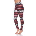 thumbnail image 2 of White Mark Leggings à Imprimé des Fêtes pour Femmes, 2 of 5