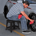 thumbnail image 5 of M-AUTO Rectangular Rolling Creeper Garage Seat Mechanic Roller Stool with Tool Tray Storage, 300 lbs Capacity - Black, 5 of 11
