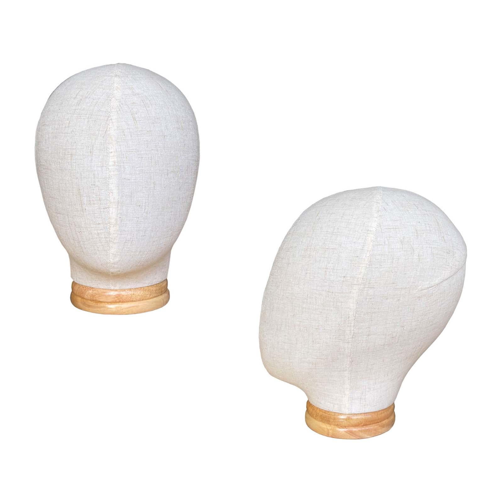 Manikin Head Wood Base Costume Prop Model Display Rack ,Salon Styling Tools, Organizer ,Stable, Head Model, for Headdress Headphone Hat Pluggable pin