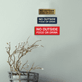 thumbnail image 5 of Basic No Outside Food or Drink Door / Wall Sign - Lt Gray - Large, 5 of 5