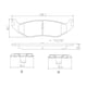 thumbnail image 2 of BALATAS CERAMICAS ASPEN 2007 CHRYSLER 5.7L V8 Traseras BREMBO ., 2 of 5