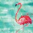 thumbnail image 4 of Gango Home Decor Tropical Watercolor Flamingo Wall Décor; Two Pink 12x12in Hand-Stretched Canvases, 4 of 6
