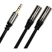 GearIt 3' 3.5mm Male to 2 Female Splitter Stereo Audio Cable