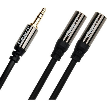 GearIt 3' 3.5mm Male to 2 Female Splitter Stereo Audio Cable