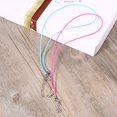 thumbnail image 4 of MasteelfCA 1 Set 2mm DIY Jewelry Accessories Necklace Cord with Extenison Chain and Lobster Clasp DIY Jewelry Making String for Necklace Bracelat Making (Assorted Color,About 50pcs), 4 of 7