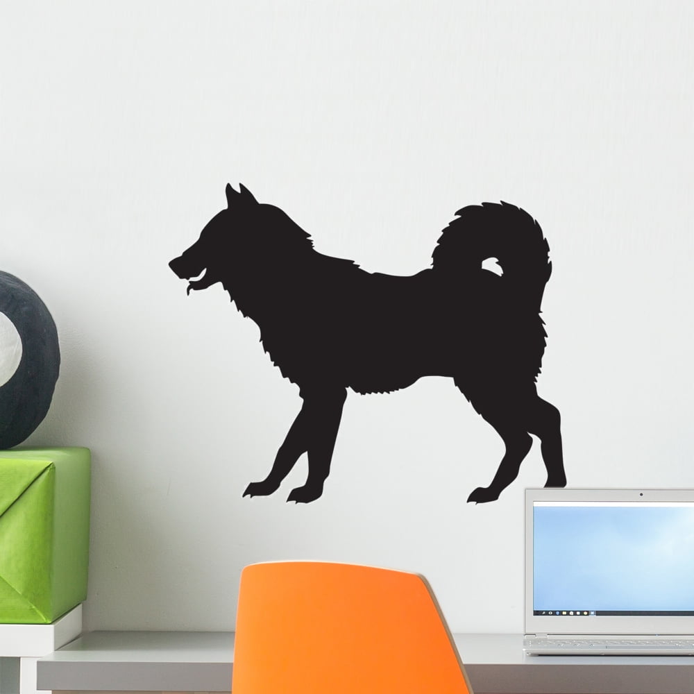 Silhouette Dogill Wall Mural by Wallmonkeys Peel and Stick Graphic (18 in H x 18 in W) WM19524