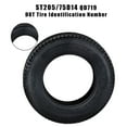 thumbnail image 2 of Pinypikaka 2 Pack ST205/75D14 Trailer Tires 6PR Load Range C 14in Fuel-saving Designed Trailer Tires 205 75 14 for Travel, Camper, Landscape, Cargo, Utility, Boat, Farm, Hauler Trailer, Black, 2 of 6
