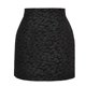 thumbnail image 1 of Minifalda corta ajustada con cremallera en la espalda y cintura alta con estampado de leopardo para mujer,Negro,L, 1 of 4