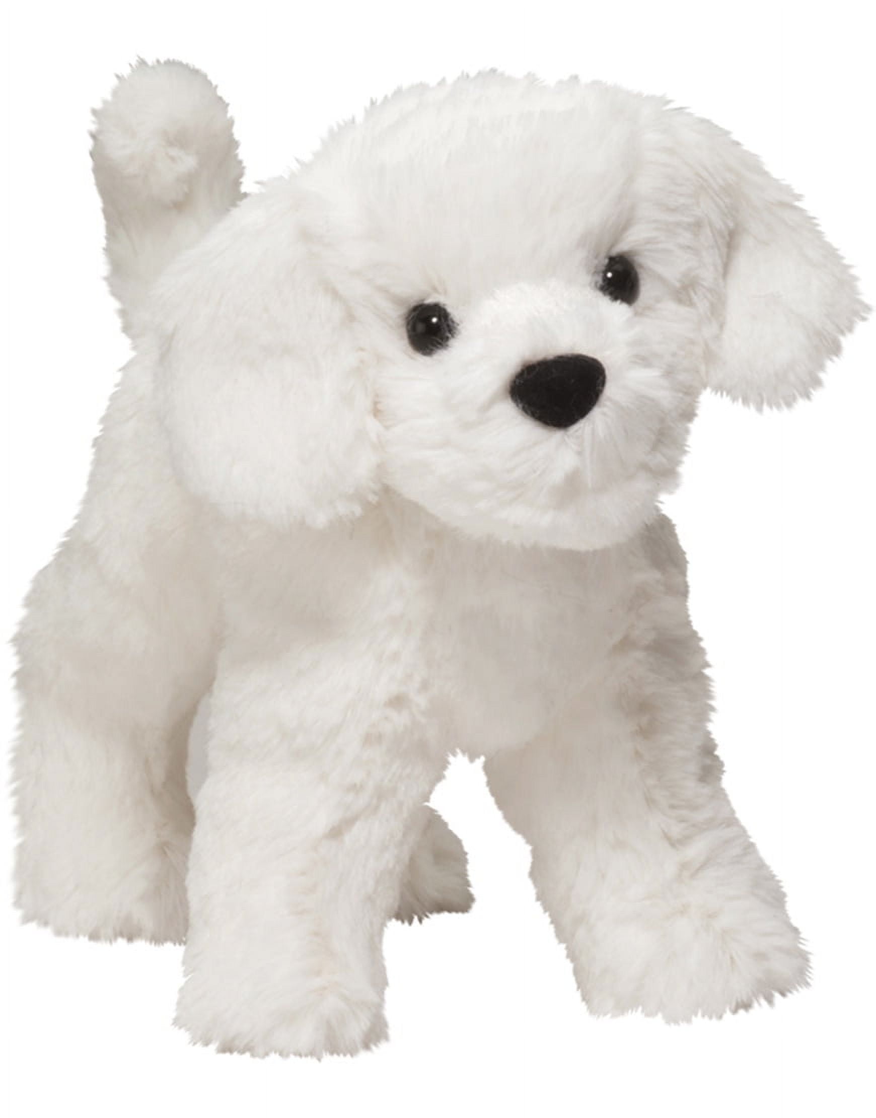 WEIGEDU Realistic White Toy Poodle Stuffed Animal Bichon Frise Maltese Dog Puppy Plush Toy 12.6 inches Walmart