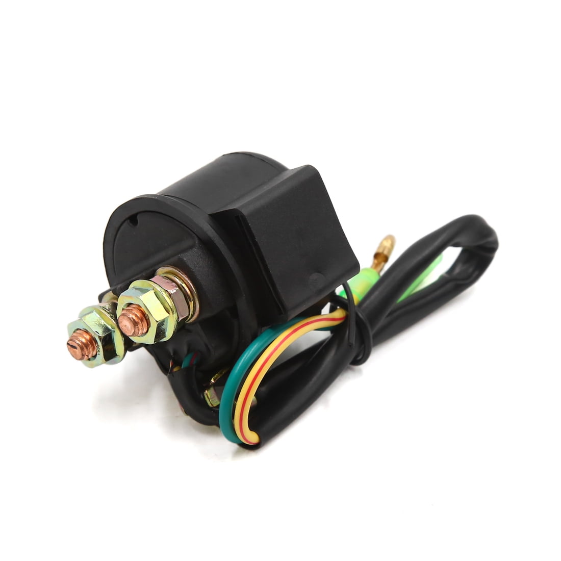 DC 12V 2 Wire Motorcycle Scooter Starter Solenoid Relay Black for CG125