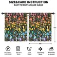 thumbnail image 2 of Blackout Kids Curtains,Dark Pioneer Flower Pattern Childrens Insulated Curtains Set Of 2,Bedroom Essentials,Toddler Room Decor 52x63in(132x160cm), 2 of 5