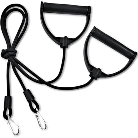 1 Pair Stepper Resistance Bands with Clips, Pedal Resistance Band with Handle, Fitness Pull Rope for Workout Strength Training at Home$$Sport & Recreation Other