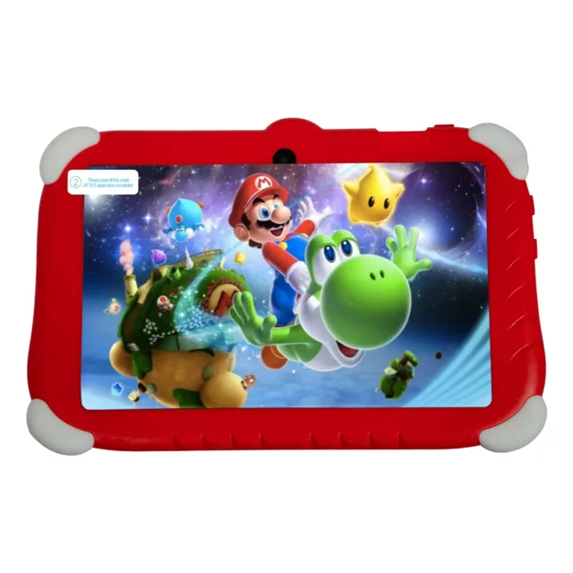 Tablet 7 Pulgadas Eso QuieroMX Mario Bros HD Android 32 GB - 2 GB RAM Roja