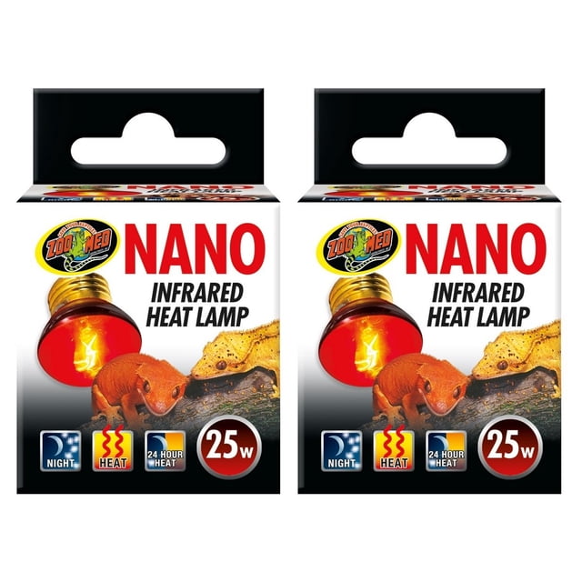 Lámpara de calor infrarrojo Zoo Med Nano 25 W (paquete de 2)