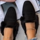 thumbnail image 1 of Zapatos planos de invierno para mujer, pantuflas peludas, sandalias de felpa, toboganes peludos acogedores, zapatos de casa suaves y cálidos Wmkox8yii  hj789, 1 of 6