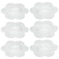 thumbnail image 1 of Colador de fregadero de cocina Uxcell de silicona flexible, atrapador de cabello blanco, paquete de 6, 1 of 6