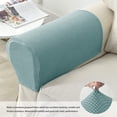 thumbnail image 4 of Set of 2 Jacquard Stretch Sofa Armchair Armrest Covers Anti-Slip Furniture Protector Armrest Slipcovers for Sofa Recliner with Free Fixing Tools Twist Pins, 4 of 6