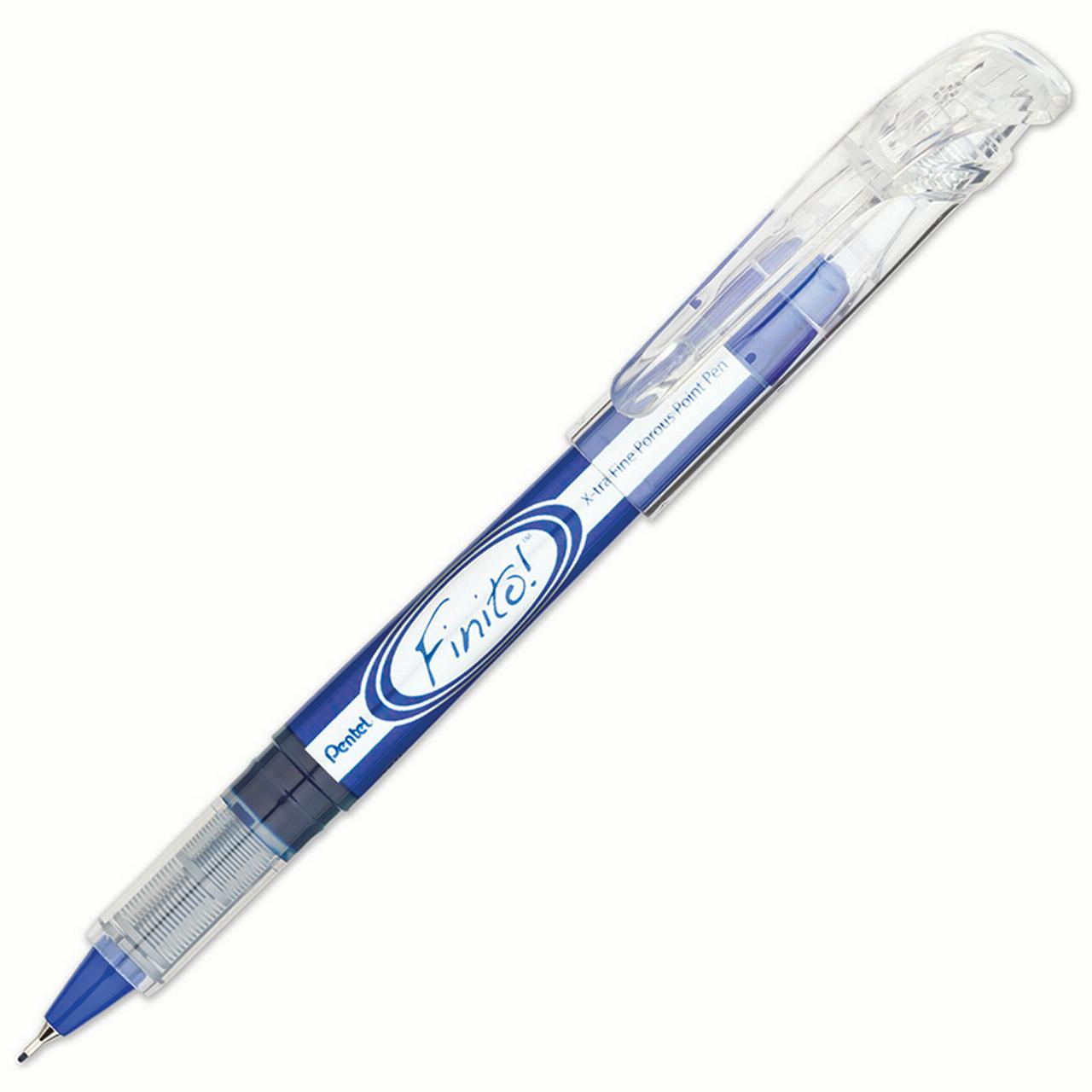 PENTEL FINITO BLUE POROUS POINT PEN EXTRA FINE POINT