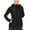 Black Heather, variant on Women's Lightweight Thermal Running Jacket Hybrid Quilted Full Zip Golf Jacket with Hood Gray Heather M