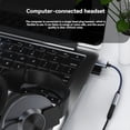 thumbnail image 5 of USB A 3,5mm Cable de Audio USB A A 3,5mm Hembra Tarjeta de Sonido Estéreo Externo Auriculares Micphone Adaptador de Sonido Negro, 5 of 5