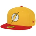thumbnail image 1 of The Flash Logo DC Comics Yellow Colorway New Era 59Fifty Fitted Hat-7 Fitted, 1 of 6