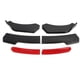 thumbnail image 4 of Separador de labios de parachoques delantero de 6 uds., 150cm, 4 secciones, doble capa, repuesto deportivo para Toyota Corolla, color rojo, 4 of 6