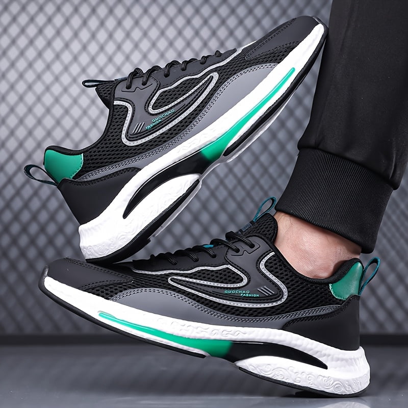 Men'S Mesh Sports Shoes, Everyday Outdoor Hiking Shoes, Walking And Running Shoes, Casual Footwear for Men, Available in Gray/Black