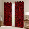 thumbnail image 2 of Manfei Cheetah Leopard Print Curtains Pack of 2 (42x84 Each), Chic Red Abstract Ombre Curtains Blackout, Modern Fashion Style Bedroom Curtains, Black Out Curtains Decor, 2 of 6