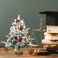 thumbnail image 2 of El mini árbol de Nad los apoyos de fiesta de la rojo Sunnimix Árbol de flocado, 2 of 8