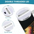 thumbnail image 5 of DIXRUYEE Steel Water Bottles Tumbler Creative Radiant Butterfly Blossom Pattern 40oz/30oz, 5 of 9