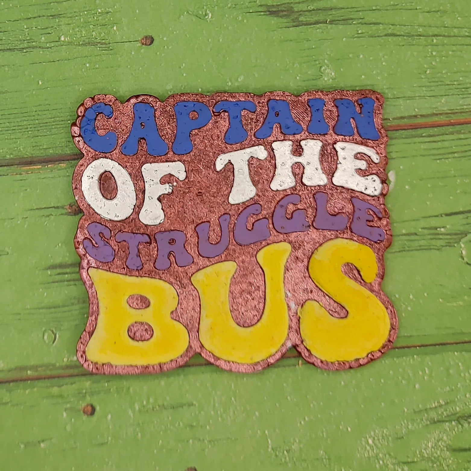 Captain of the Struggle Bus Silicone freshie Mold