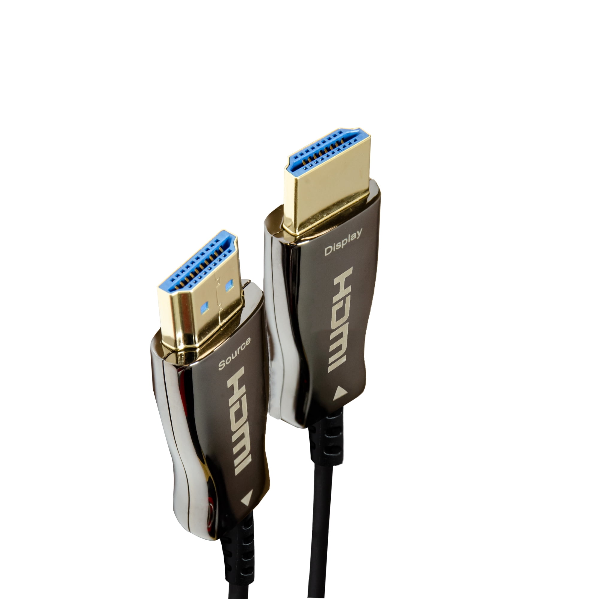 J-Tech Digital HDMI 2.0 Active Fiber Optic Cable 18Gbps 49.2 Feet | 4K 60Hz 4:4:4 HDR10 HDCP 2.2 Unidirectional [JTECH-FCAB154K]