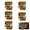 8x8inch-Fast Food Summer Halloween, variant on 5Pcs Summerween Halloween Stickers Decals Waterproof Vinyl Window Clings for Car Truck SUV Restaurant Storefront Fast Food Decor Pumpkin Ghost Skeleton Stickers 8x8in