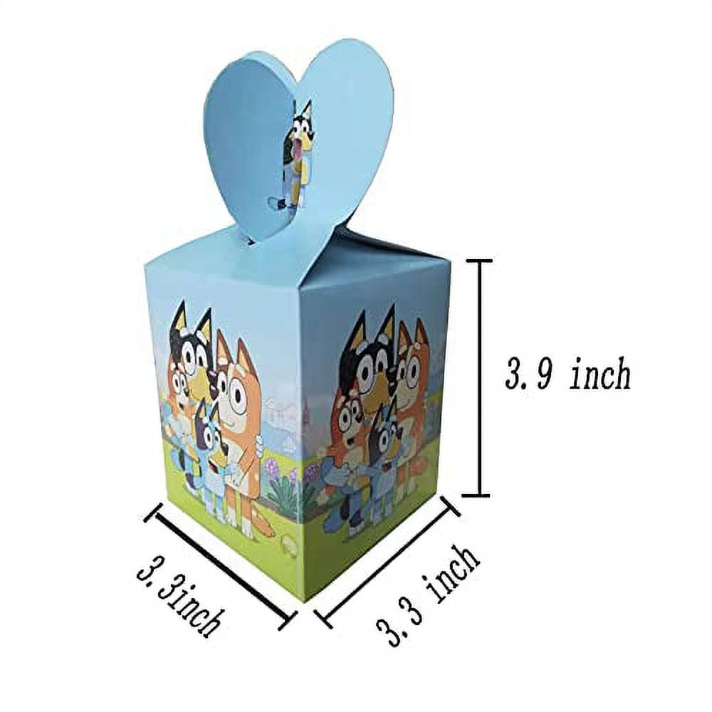 Personnalisé Bluey Printable DIY Party Favor Treat Boxes pour Blue