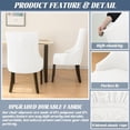thumbnail image 2 of LKJYER Wingback Side Chair Cover Slipcover Velvet Stretch Arm Chair Protector Accent Chair Cover Slipcover Washable Upholstered Arm Dining Chair Covers for Dining Living Room Banquet Decor, 2 of 8