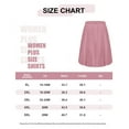 thumbnail image 3 of CASSIE LIZ Plus Size Skirts 5X For Women Solid Pink Drawstring Stretchy Skirts Plicated Detail Pleated Casual Spring Skirts 5XL 26W 28W, 3 of 4