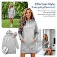 thumbnail image 5 of Womens Hoodies Dress Track Blouse Boyfriend Travel Casual Tunic Tops Y2K Oversized Fashion Clothing Flowy Cute Comfort Soft Split Hem Clothes Hoodies, 5 of 7