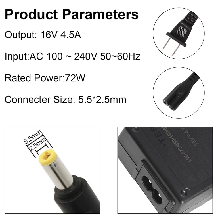 Caricabatterie Notebook Adattatore 16 V 4,5 a 72 W con cavo di alimentazione per IBM ThinkPad T20 T21 T22 T23 T30 T40 T41 T 20 T 21 T 22 T 23 T 30 T Caricabatterie Notebook Adattatore 16 V 4,5 a 72 W con cavo di alimentazione per IBM ThinkPad T20 T21 T22 T23 T30 T40 T41 T 20 T 21 T 22 T 23 T 30 T
