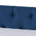 thumbnail image 5 of Bowery Hill Contemporary Velvet Upholstered Full Size Daybed w/ Trundle in Blue, 5 of 6