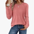 thumbnail image 2 of ByworldtasicNo Boundaries Long Sleeve Shirts for Women Fall Outfit 2026 Fashion Casual T Shirt Ribbed Round Neck Basic Loose Tunic Tops, 2 of 9