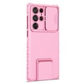 thumbnail image 5 of K-Lion For Samsung Galaxy S22 Ultra,Shockproof TPU Frame Slide Lens Protector Kickstand Hard Case Cover,Pink, 5 of 10