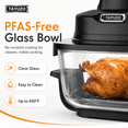 thumbnail image 3 of TAYUZO Glass Air Fryer Set – PFAS-Free Cooking with Clear Glass Bowl & 6-in-1 Digital Presets, 3 of 9