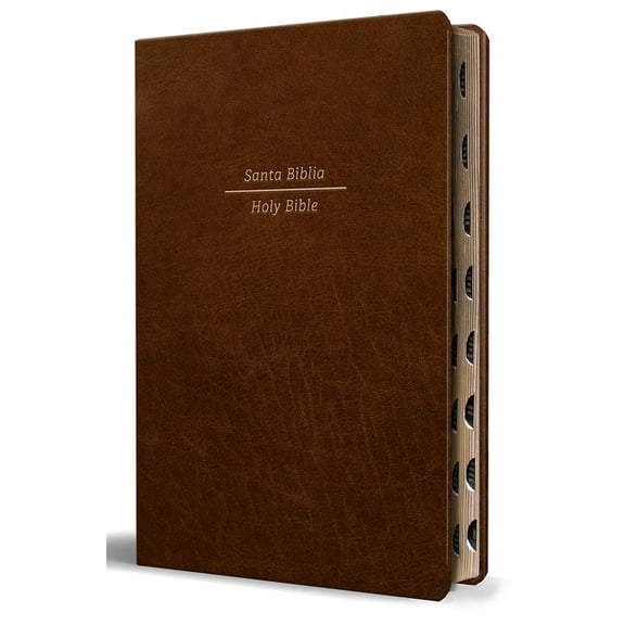 Biblia BilingÃ¼e Reina Valera 1960 (Esv) Letra Grande SÃ­mil Piel MarrÃ³n Con Ãndice/ Bilingual Bible Rvr 1960 (Esv) Large , (Paperback)