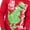 Red, variant on Men's Santa and Reindeer Pullover Sweatshirt, Sizes S-XL